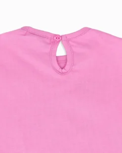 SWEET YEARS - Completo mezza manica rosa neonata 12-30 mesi in cotone