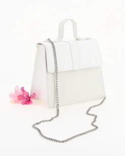 TATOO - Borsa bianca un manico con tracolla - MADE IN ITALY