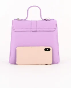 TATOO  - Borsa lilla un manico con patta e tracolla, MADE IN ITALY