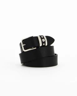 TATOO - Cinta nera in VERA PELLE, MADE IN ITALY