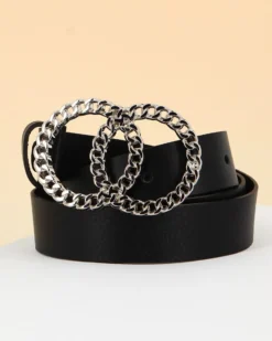 TATOO - Cinta nera in VERA PELLE, MADE IN ITALY