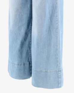 TATOO - JEANS CHIARO WIDE LEG DA DONNA ELASTICIZZATI