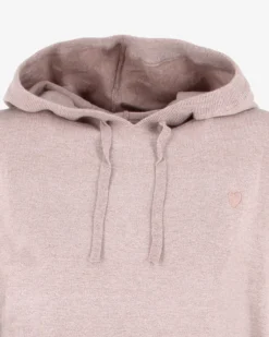 TATOO - MAGLIA MANICA LUNGA BEIGE CON CAPPUCCIO DA DONNA