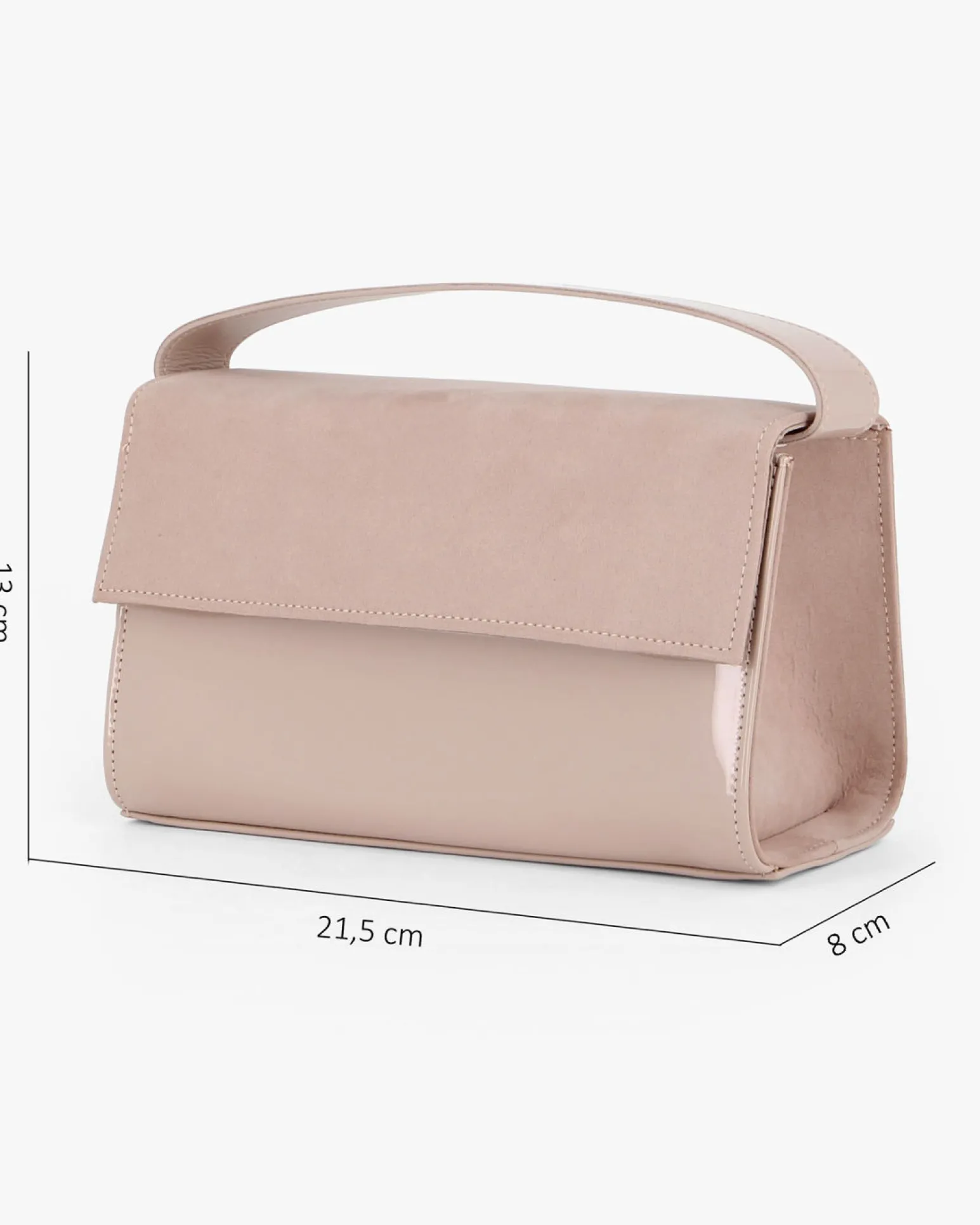 TATOO - MINIBAG CIPRIA CAMOSCIO E VERNICE UN MANICO - 2033