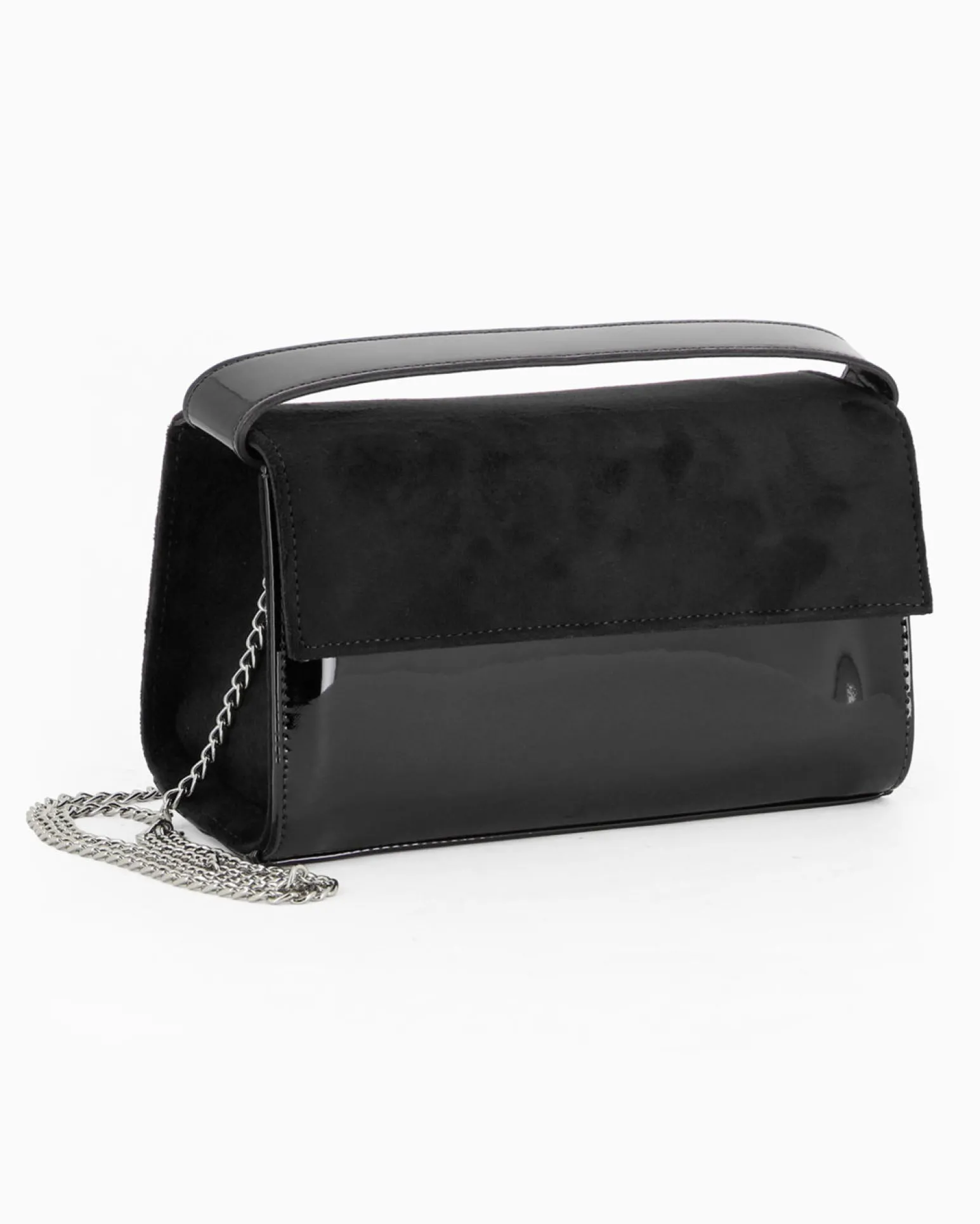 TATOO - MINIBAG NERA SCAMOSCIATA UN MANICO - 2033