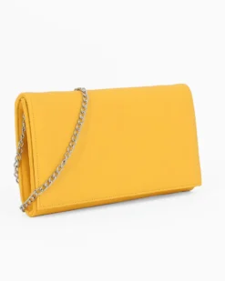 TATOO- Pochette gialla con patta, MADE IN ITALY