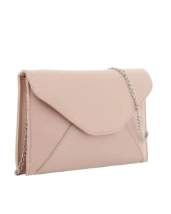 TATOO - Pochette nude multimateriale con patta, MADE IN ITALY