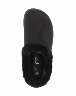 TATOO - Sabot nero con pelliccia interna