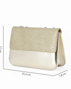 TATOO - Tracolla oro con patta glitter - MADE IN ITALY