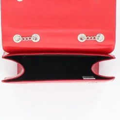 TATOO - Tracolla rossa in cocco con patta, MADE IN ITALY