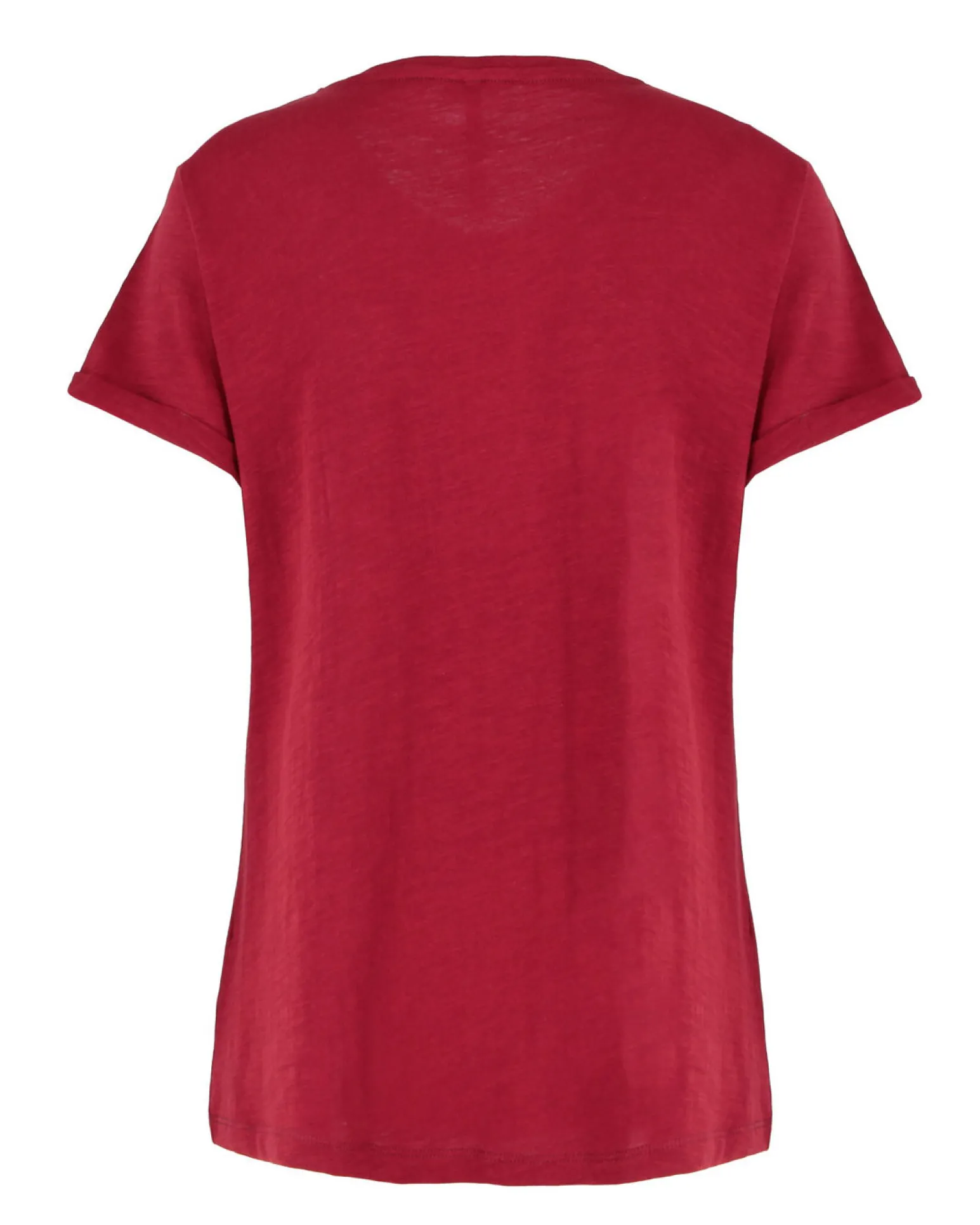 TATOO - Tshirt manica corta con stampa e scritta rossa in cotone