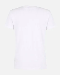 TATOO - Tshirt manica corta con stampa e scritta bianca in cotone