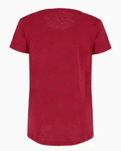 TATOO - Tshirt manica corta con taschino rosso in cotone