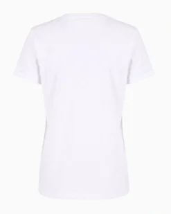 TATOO - Tshirt manica corta con stampa e scritta bianca in cotone