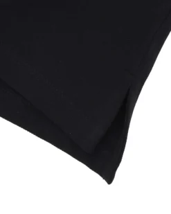 TATOO - Vestitino mezza manica nero in cotone