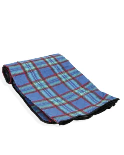 Telo picnic impermeabile blu con fantasia a quadri - FRATELLI ZAMBETTI