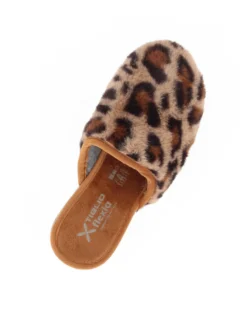 TIGLIO - Pantofola leopardata camel, MADE IN ITALY
