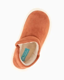 TIGLIO RAMBLAS - Pantofola a stivaletto camel con pelliccia interna