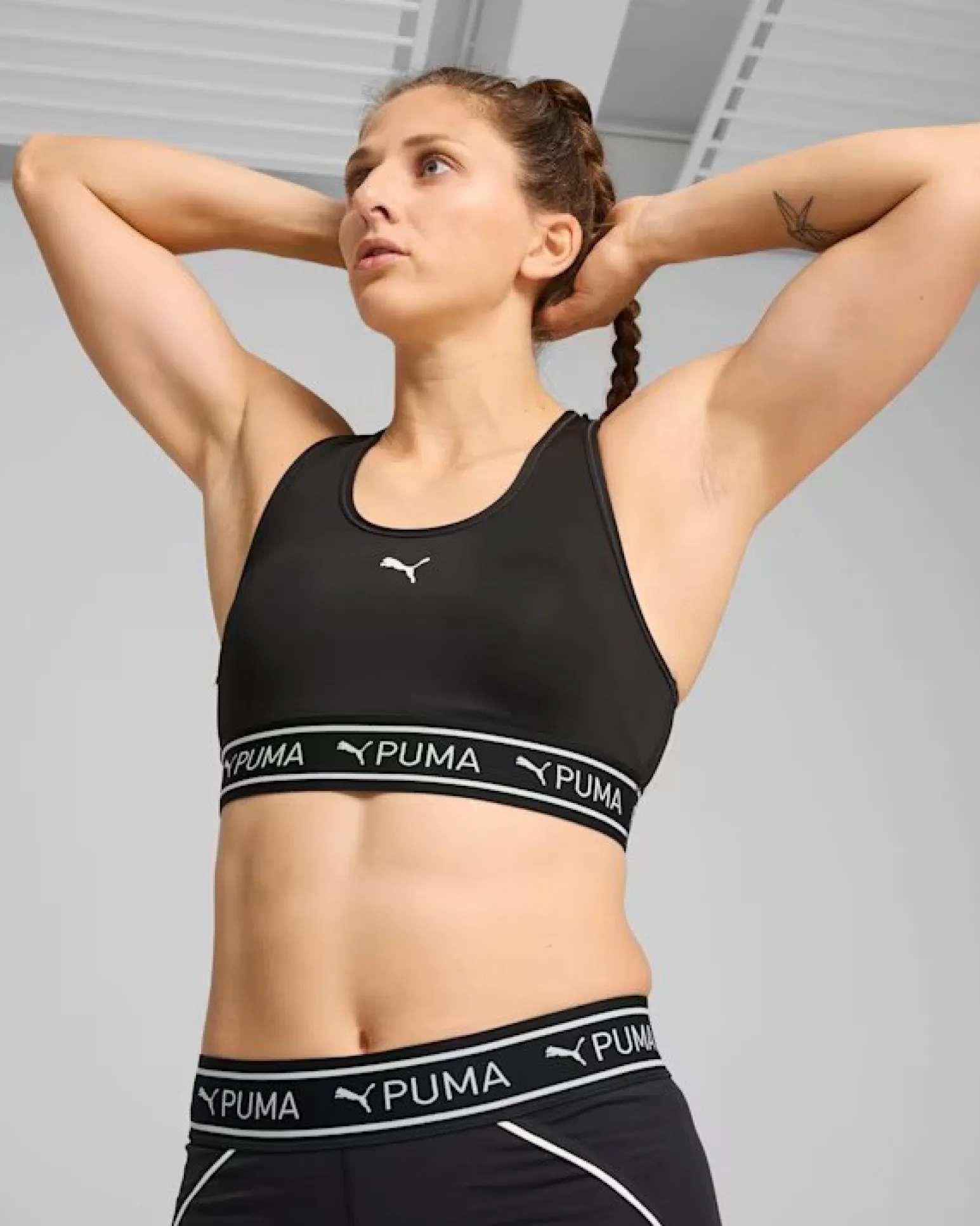 TOP 4KEEPS ELASTIC BRA BLACK
