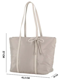 TOTE BAG 2MANICI C/FIOCCO FRONTALE