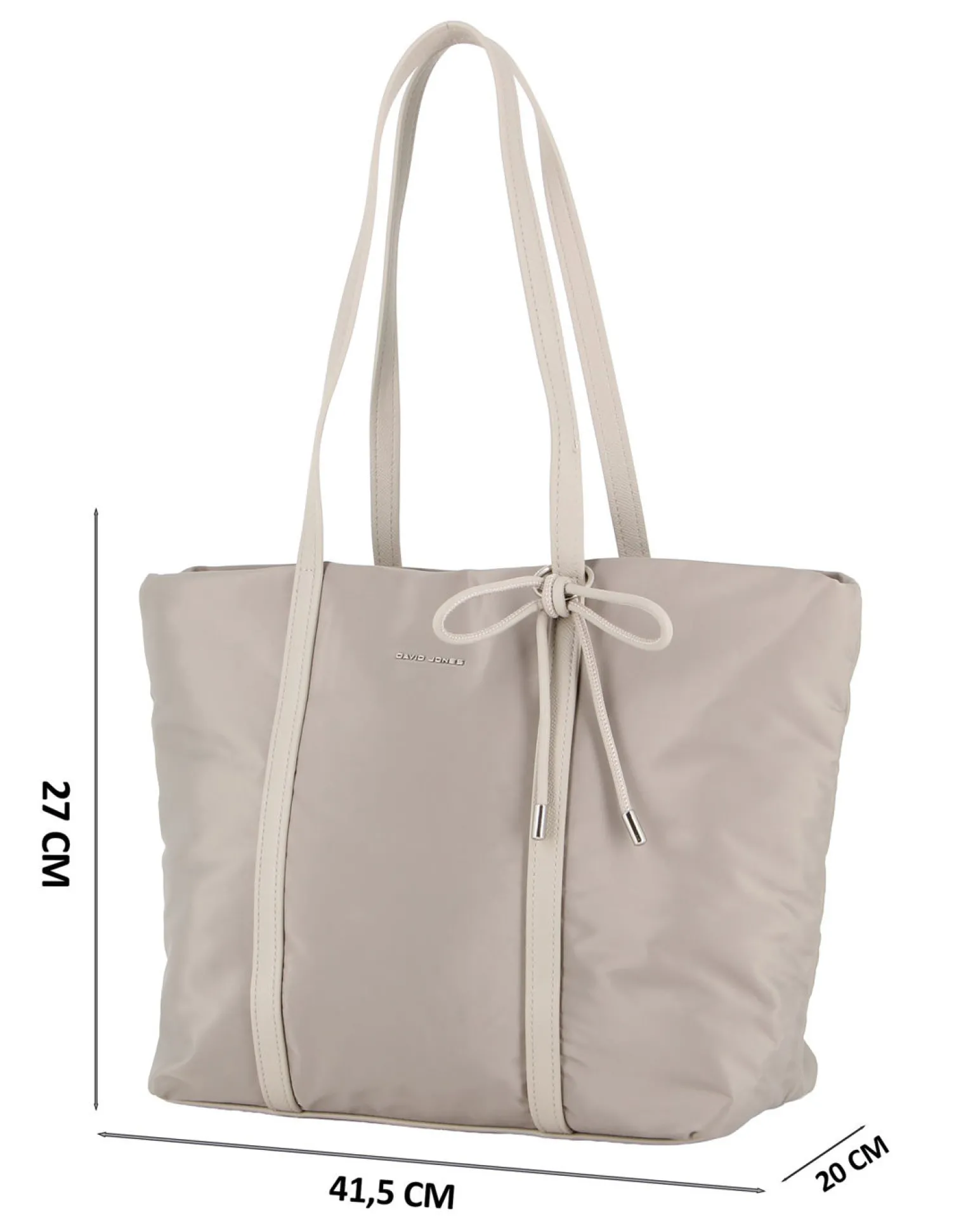 TOTE BAG 2MANICI C/FIOCCO FRONTALE