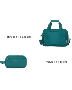 TROLLEY TESSUTO DOPPIE RUOTE 2TASCHE
