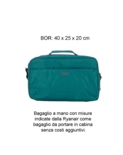 TROLLEY TESSUTO DOPPIE RUOTE 2TASCHE