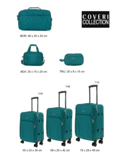 TROLLEY TESSUTO DOPPIE RUOTE 2TASCHE