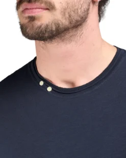 TSHIRT MANICA CORTA FIAMMATA 2 BOTTONI