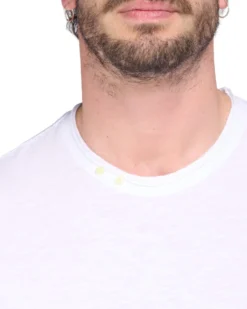 TSHIRT MANICA CORTA FIAMMATA 2 BOTTONI