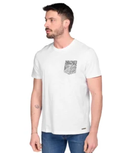 TSHIRT MANICA CORTA FIAMMATA C/TASCHINO