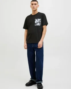 TSHIRT MANICA CORTA SPLIT AOP POCKET