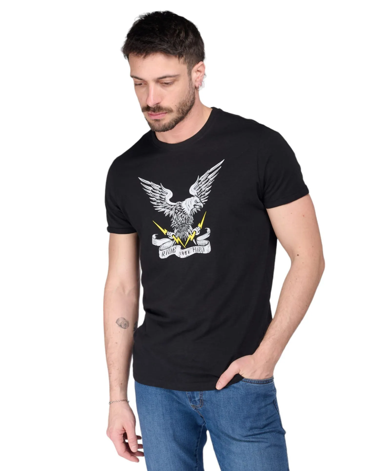 TSHIRT MANICA CORTA STAMPA AQUILA