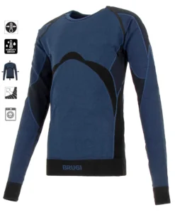 T-SHIRT ML INTIMO TERMICO JR BLUE