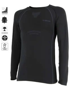 T-SHIRT ML INTIMO TERMICO UOMO BLACK