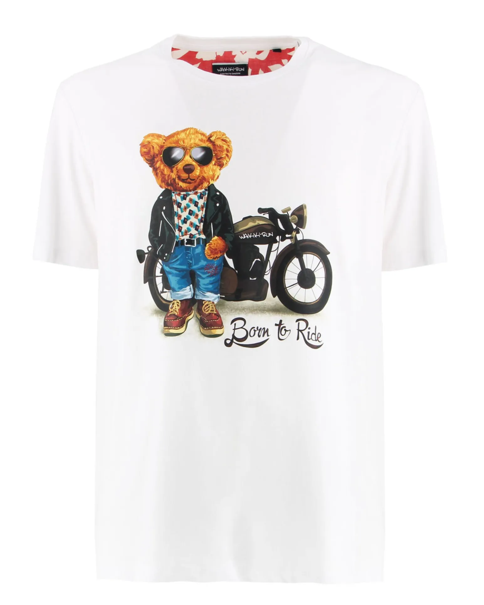 T-SHIRT MM BORN TO RIDE WHITE
