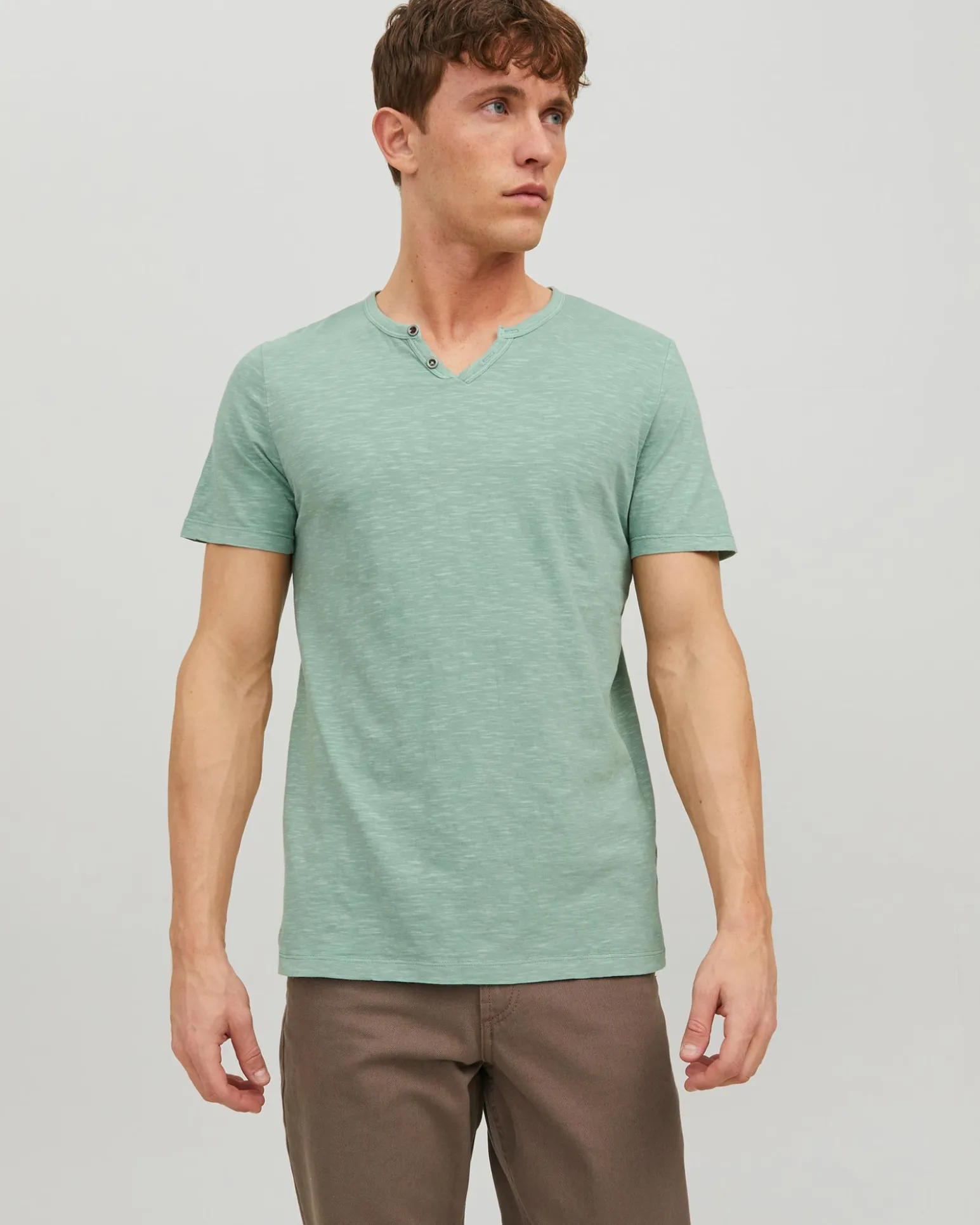 TSHIRT MM ESPLIT NECK TEE SS NOOS