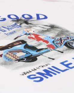 T-SHIRT MM LIFE IS GOOD WHITE
