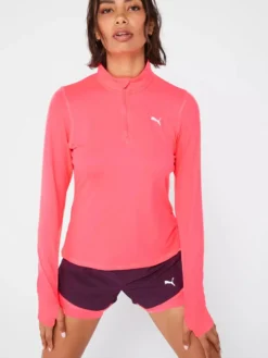 T-SHIRT MM 1/2 ZIP RUN FAVORITE SUNSET