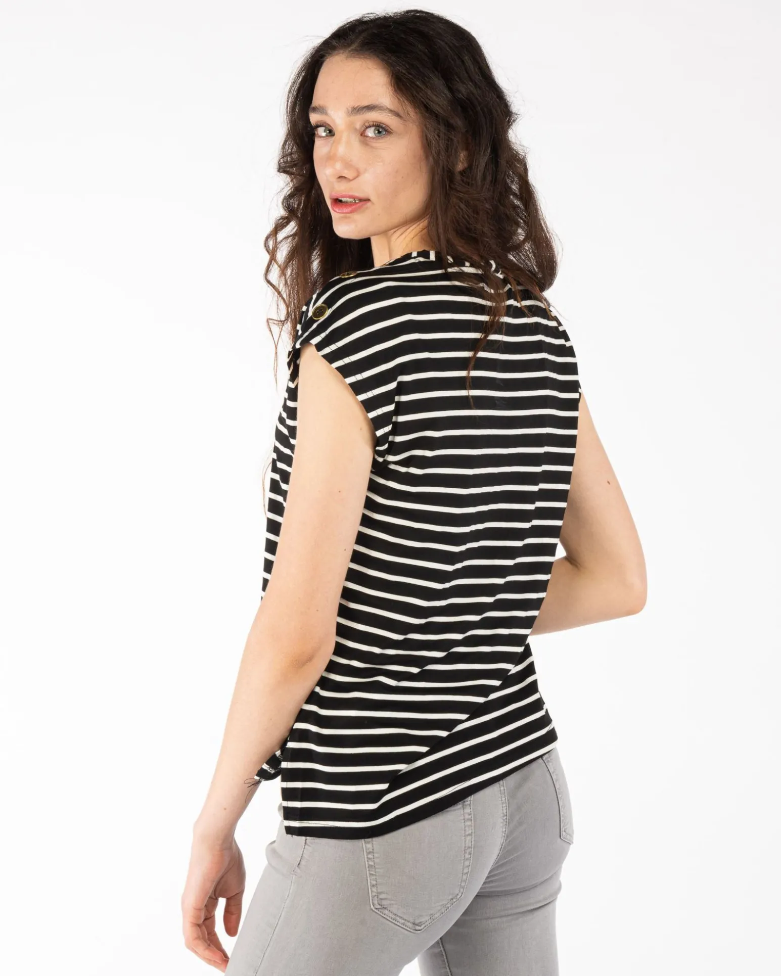 TSHIRT SMANICATA RIGATA