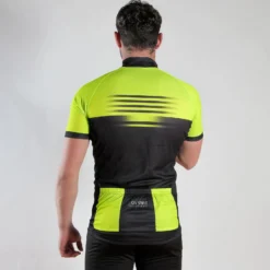 T-SHIRT STAMPATA CICLISMO YELLOW-BLACK