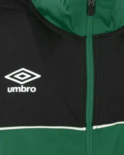 UMBRO - Tuta full zip verde e nera acetata
