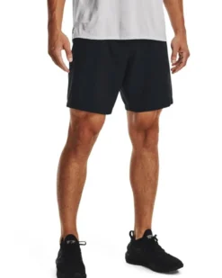 UNDER ARMOR - Pantaloncini da allenamento neri con logo laterale