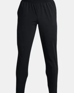 UNDER ARMOR - Pantaloni da allenamento uomo neri idrorepellenti e traspiranti
