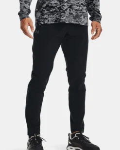 UNDER ARMOR - Pantaloni da allenamento uomo neri idrorepellenti e traspiranti