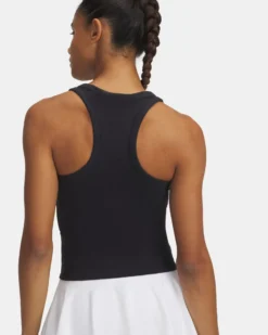 UNDER ARMOUR - CANOTTA MOTION HIGH NECK TANK NERA DA DONNA, 1390367_0001