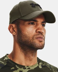 UNDER ARMOUR - CAPPELLO CON VISIERA BLITZING VERDE DA UOMO, 1376700_0390