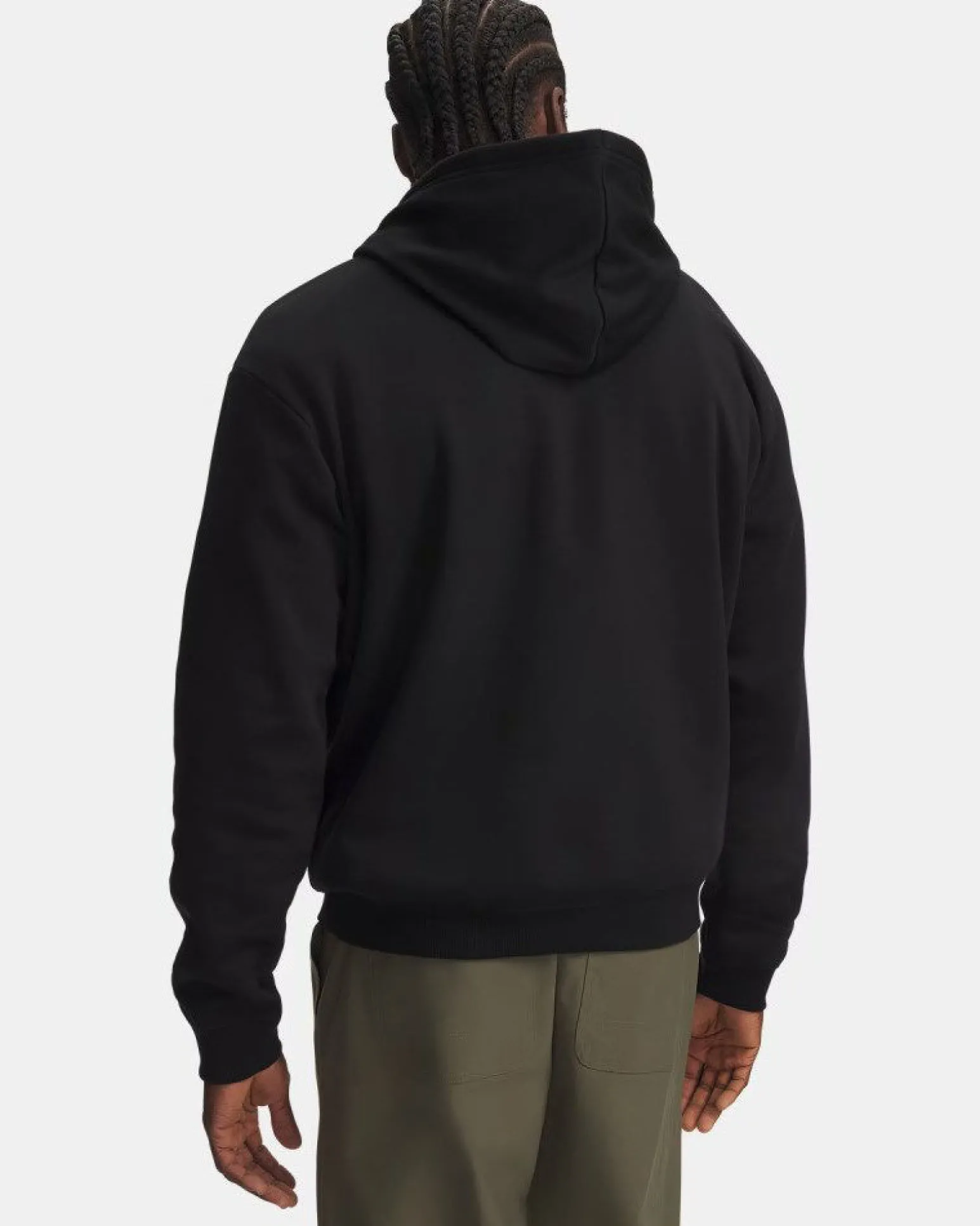 UNDER ARMOUR - FELPA CON CAPPUCCIO RIVAL FLEECE CAMO FILL NERA, CON DETTAGLI MIMETICI NERA DA UOMO, 6017022_0008