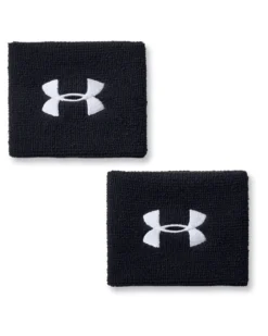 UNDER ARMOUR -POLSINI PERFORMANCE WRISTBANDS NERI, 1276991_0001