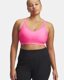 UNDER ARMOUR - REGGISENO SPORTIVO CROSSBACK LOW BRA ULTIMAT FUXIA  DA DONNA, 1386424_0672
